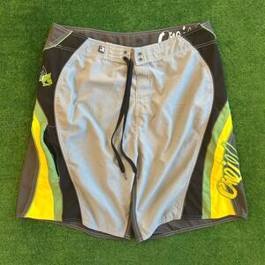 Oneil Embroidered Multicolor Surf Beach Shorts Size 38